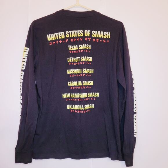 My Hero Academia Mens Black Long Sleeved Graphic Tshirt  Size Small - Picture 2 of 4